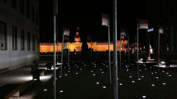 Picture of Karlsruhe at night.